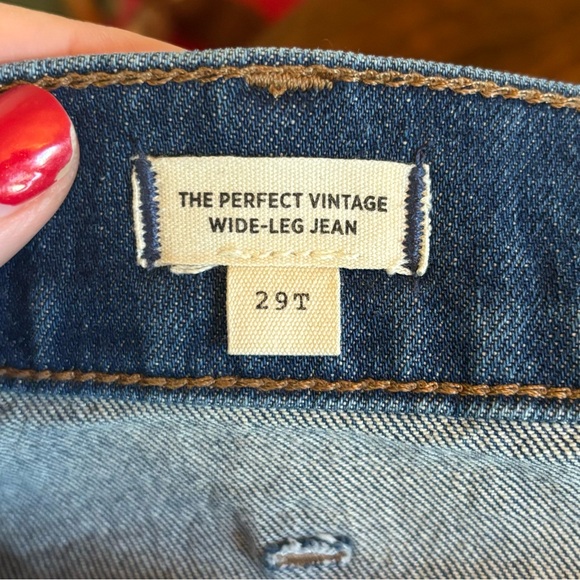 Madewell The Perfect Vintage Wide Leg Jean Patch Pocket Caronia Wash 29 Tall NWT - Picture 4 of 5
